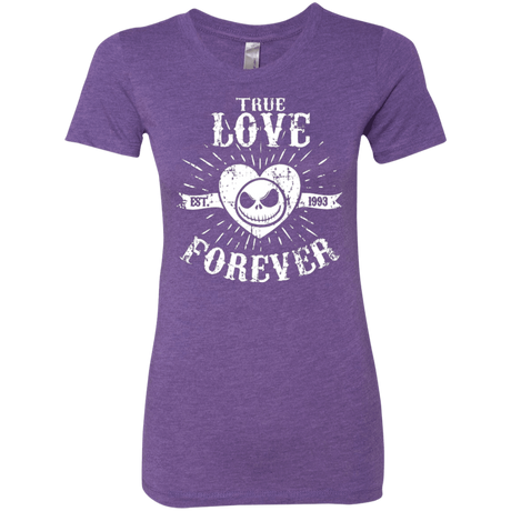 T-Shirts Purple Rush / Small True Love Forever Nightmare Women's Triblend T-Shirt