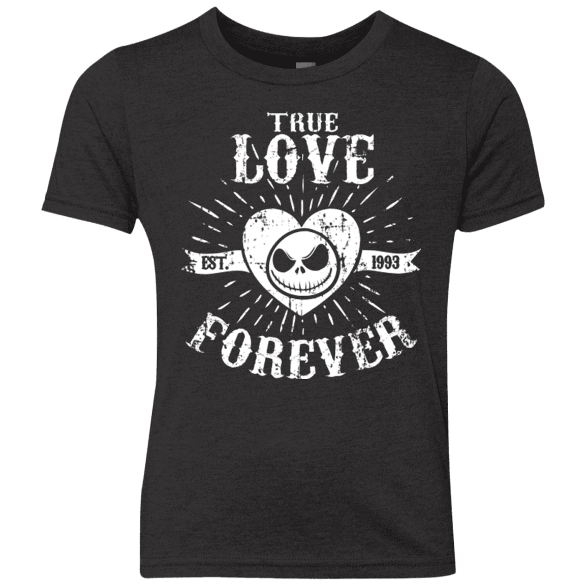 T-Shirts Vintage Black / YXS True Love Forever Nightmare Youth Triblend T-Shirt