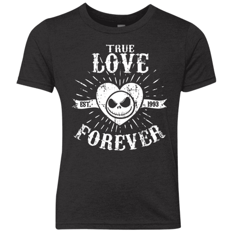 T-Shirts Vintage Black / YXS True Love Forever Nightmare Youth Triblend T-Shirt