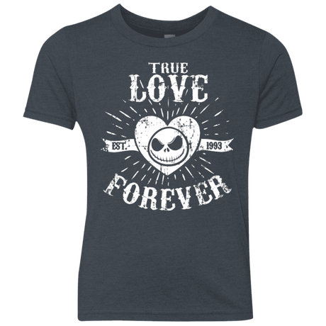 T-Shirts Vintage Navy / YXS True Love Forever Nightmare Youth Triblend T-Shirt