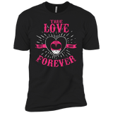 T-Shirts Black / YXS True Love Forever Pink Boys Premium T-Shirt