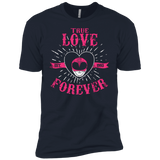 T-Shirts Midnight Navy / YXS True Love Forever Pink Boys Premium T-Shirt