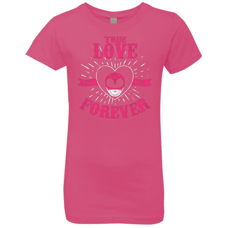 T-Shirts Hot Pink / YXS True Love Forever Pink Girls Premium T-Shirt