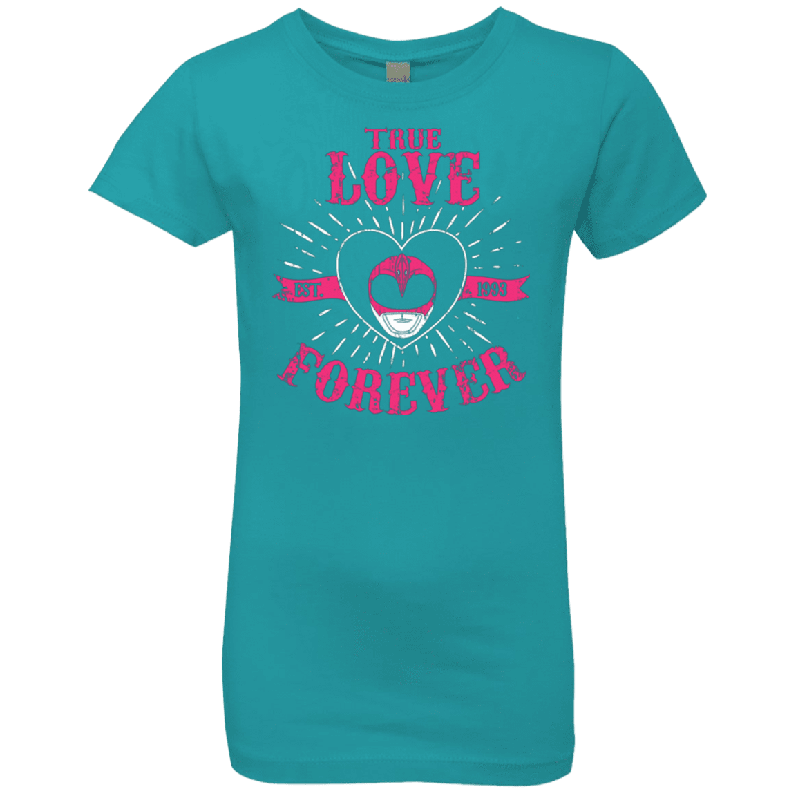 T-Shirts Tahiti Blue / YXS True Love Forever Pink Girls Premium T-Shirt