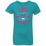 T-Shirts Tahiti Blue / YXS True Love Forever Pink Girls Premium T-Shirt