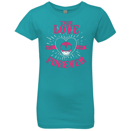 T-Shirts Tahiti Blue / YXS True Love Forever Pink Girls Premium T-Shirt
