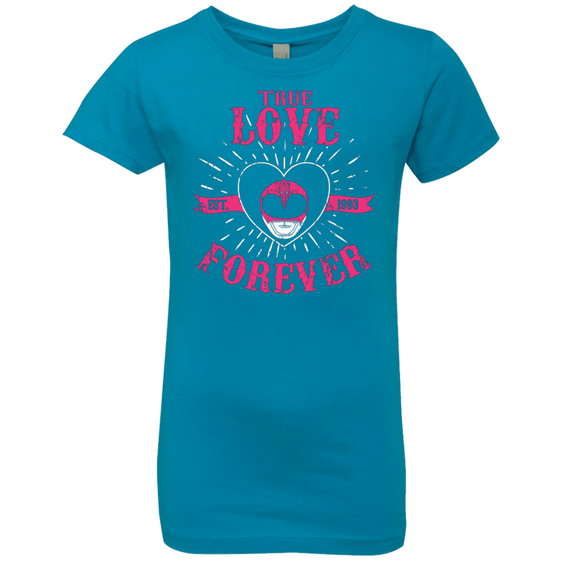 T-Shirts Turquoise / YXS True Love Forever Pink Girls Premium T-Shirt