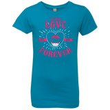 T-Shirts Turquoise / YXS True Love Forever Pink Girls Premium T-Shirt