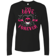 T-Shirts Black / Small True Love Forever Pink Men's Premium Long Sleeve