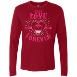 T-Shirts Cardinal / Small True Love Forever Pink Men's Premium Long Sleeve
