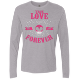 T-Shirts Heather Grey / Small True Love Forever Pink Men's Premium Long Sleeve