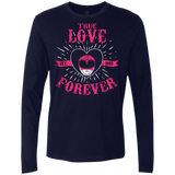 T-Shirts Midnight Navy / Small True Love Forever Pink Men's Premium Long Sleeve