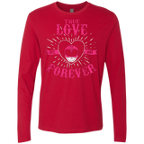 T-Shirts Red / Small True Love Forever Pink Men's Premium Long Sleeve