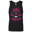 T-Shirts Black / Small True Love Forever Pink Men's Premium Tank Top
