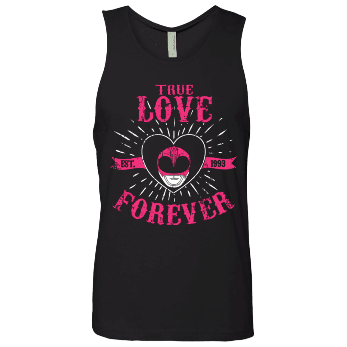 T-Shirts Black / Small True Love Forever Pink Men's Premium Tank Top