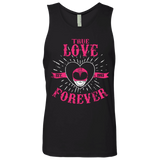 T-Shirts Black / Small True Love Forever Pink Men's Premium Tank Top