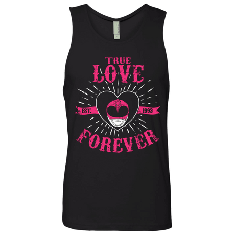 T-Shirts Black / Small True Love Forever Pink Men's Premium Tank Top