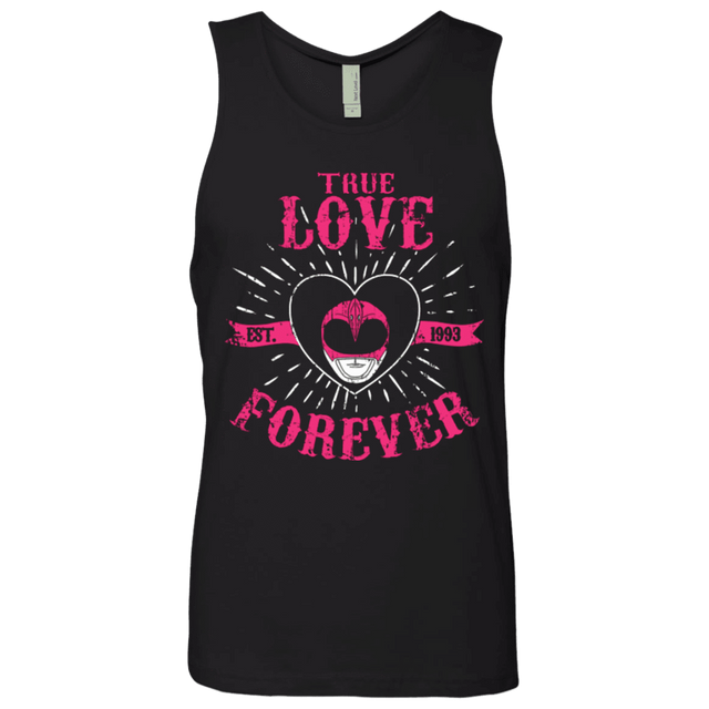 T-Shirts Black / Small True Love Forever Pink Men's Premium Tank Top