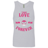 T-Shirts Heather Grey / Small True Love Forever Pink Men's Premium Tank Top