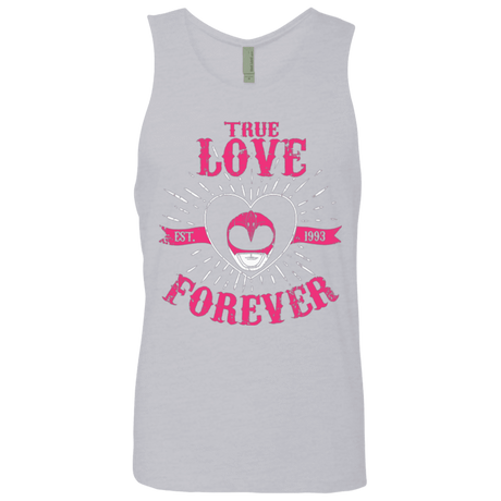 T-Shirts Heather Grey / Small True Love Forever Pink Men's Premium Tank Top