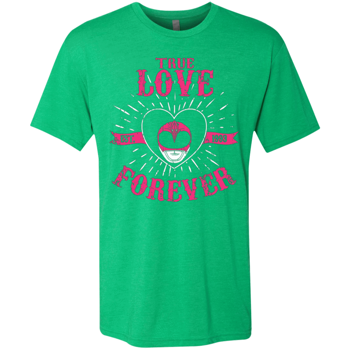 T-Shirts Envy / Small True Love Forever Pink Men's Triblend T-Shirt