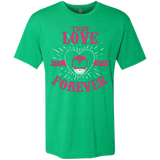T-Shirts Envy / Small True Love Forever Pink Men's Triblend T-Shirt
