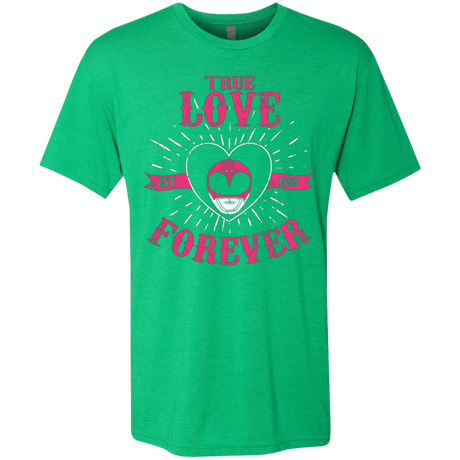 T-Shirts Envy / Small True Love Forever Pink Men's Triblend T-Shirt