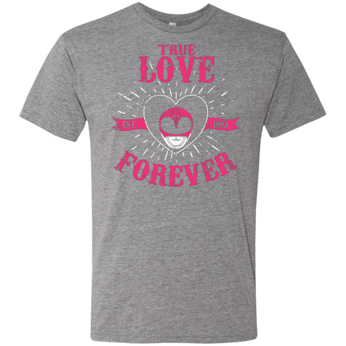 T-Shirts Premium Heather / Small True Love Forever Pink Men's Triblend T-Shirt