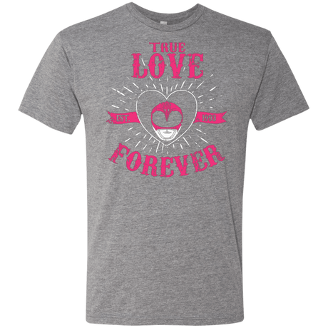 T-Shirts Premium Heather / Small True Love Forever Pink Men's Triblend T-Shirt