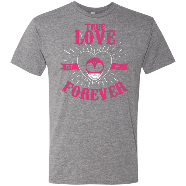 T-Shirts Premium Heather / Small True Love Forever Pink Men's Triblend T-Shirt