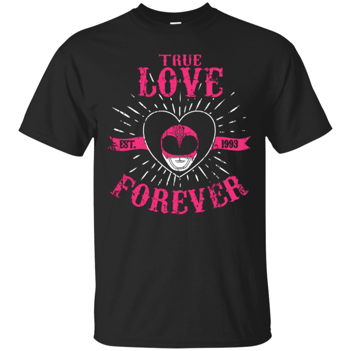 T-Shirts Black / Small True Love Forever Pink T-Shirt