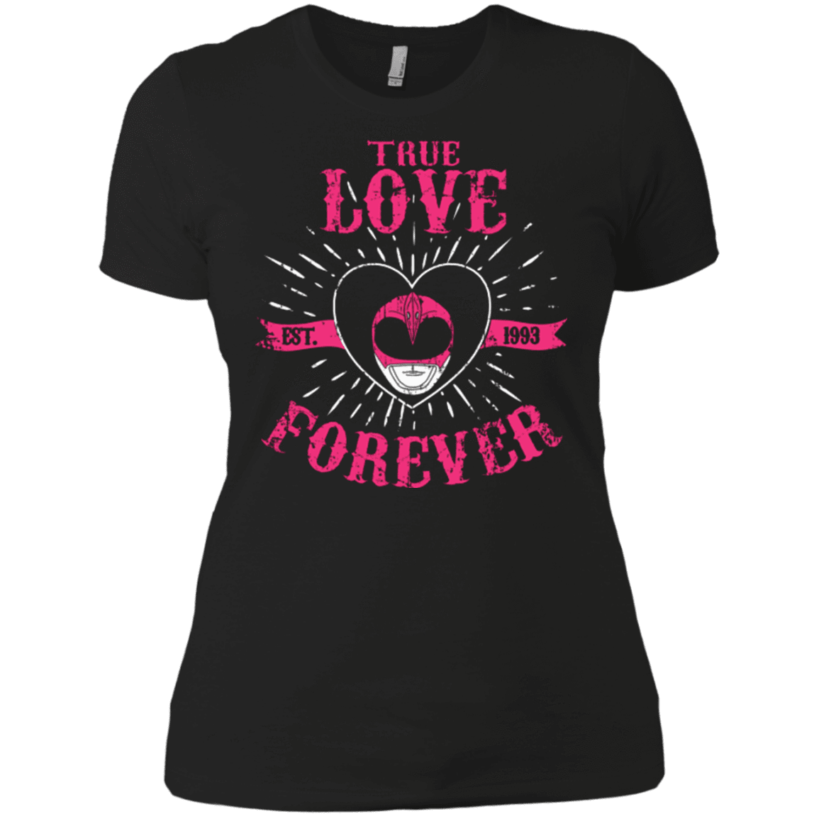 T-Shirts Black / X-Small True Love Forever Pink Women's Premium T-Shirt