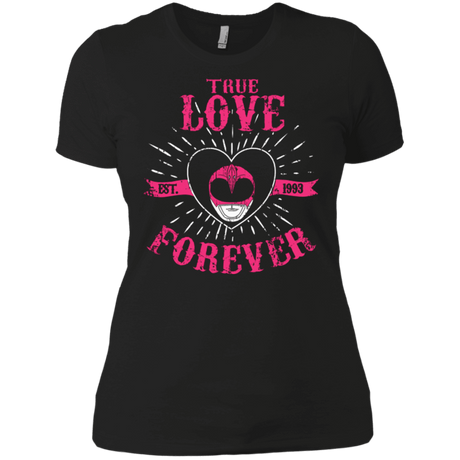 T-Shirts Black / X-Small True Love Forever Pink Women's Premium T-Shirt