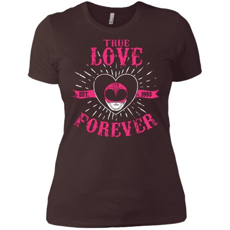 T-Shirts Dark Chocolate / X-Small True Love Forever Pink Women's Premium T-Shirt