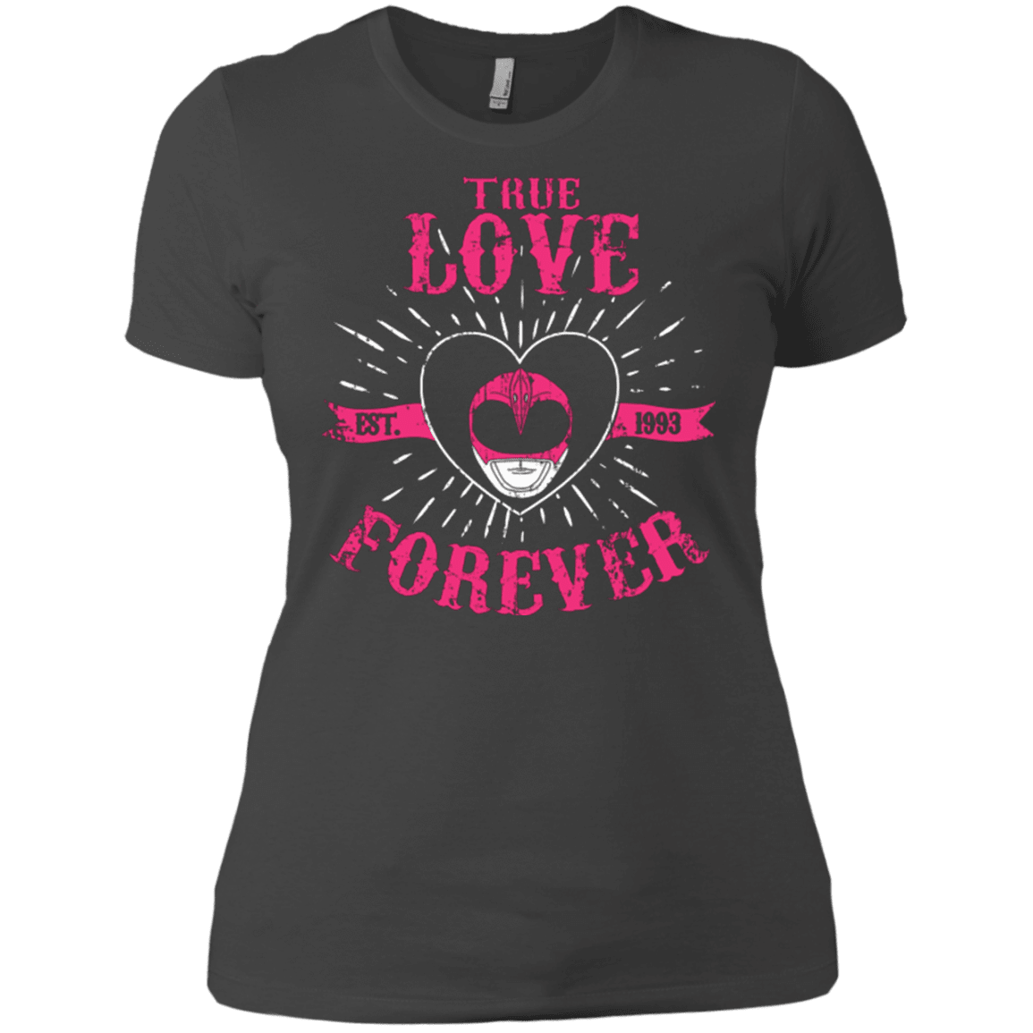 T-Shirts Heavy Metal / X-Small True Love Forever Pink Women's Premium T-Shirt
