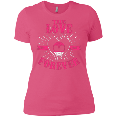 T-Shirts Hot Pink / X-Small True Love Forever Pink Women's Premium T-Shirt