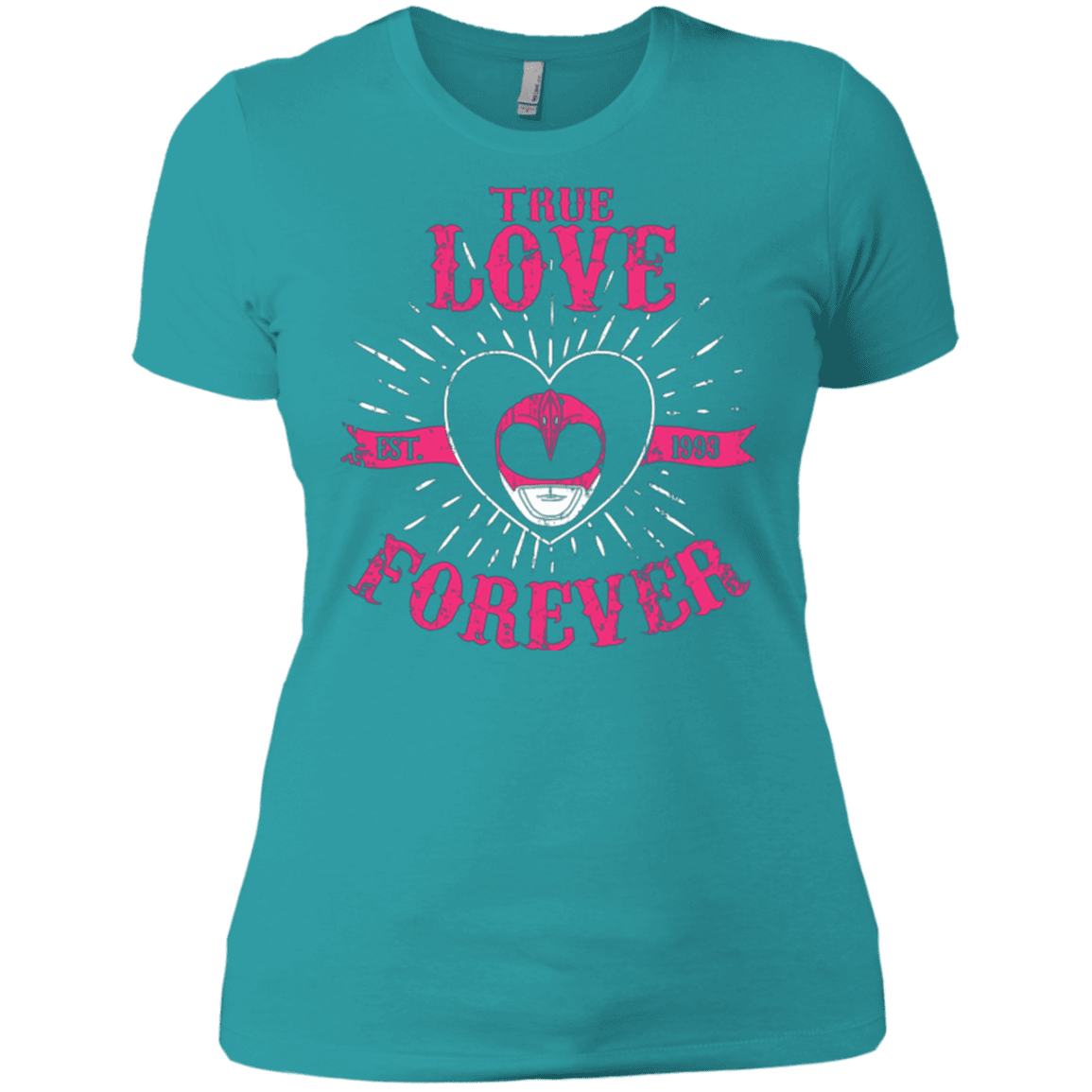 T-Shirts Tahiti Blue / X-Small True Love Forever Pink Women's Premium T-Shirt