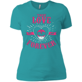 T-Shirts Tahiti Blue / X-Small True Love Forever Pink Women's Premium T-Shirt