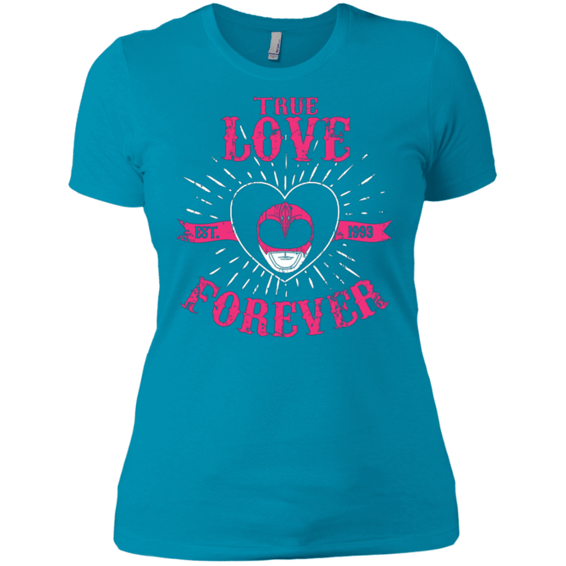 T-Shirts Turquoise / X-Small True Love Forever Pink Women's Premium T-Shirt