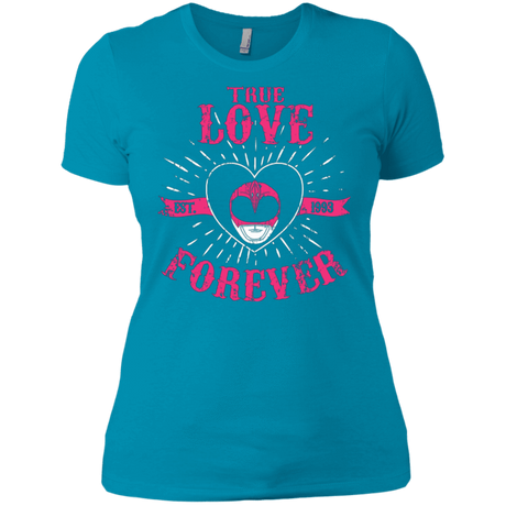 T-Shirts Turquoise / X-Small True Love Forever Pink Women's Premium T-Shirt