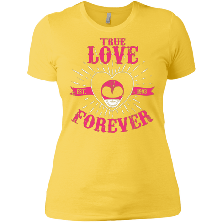 T-Shirts Vibrant Yellow / X-Small True Love Forever Pink Women's Premium T-Shirt