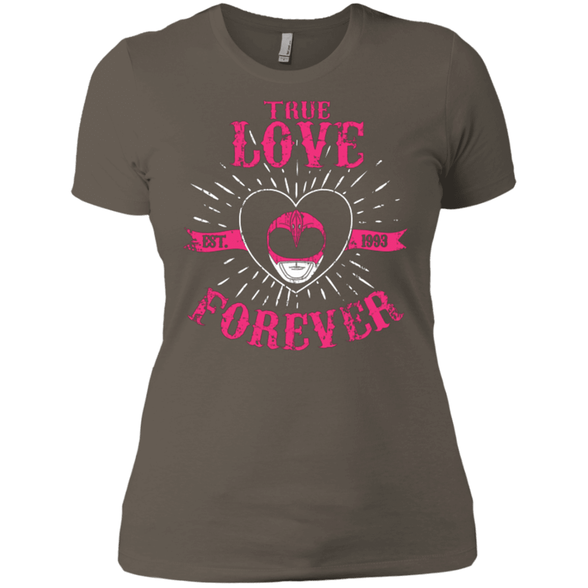 T-Shirts Warm Grey / X-Small True Love Forever Pink Women's Premium T-Shirt
