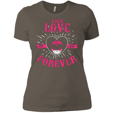 T-Shirts Warm Grey / X-Small True Love Forever Pink Women's Premium T-Shirt