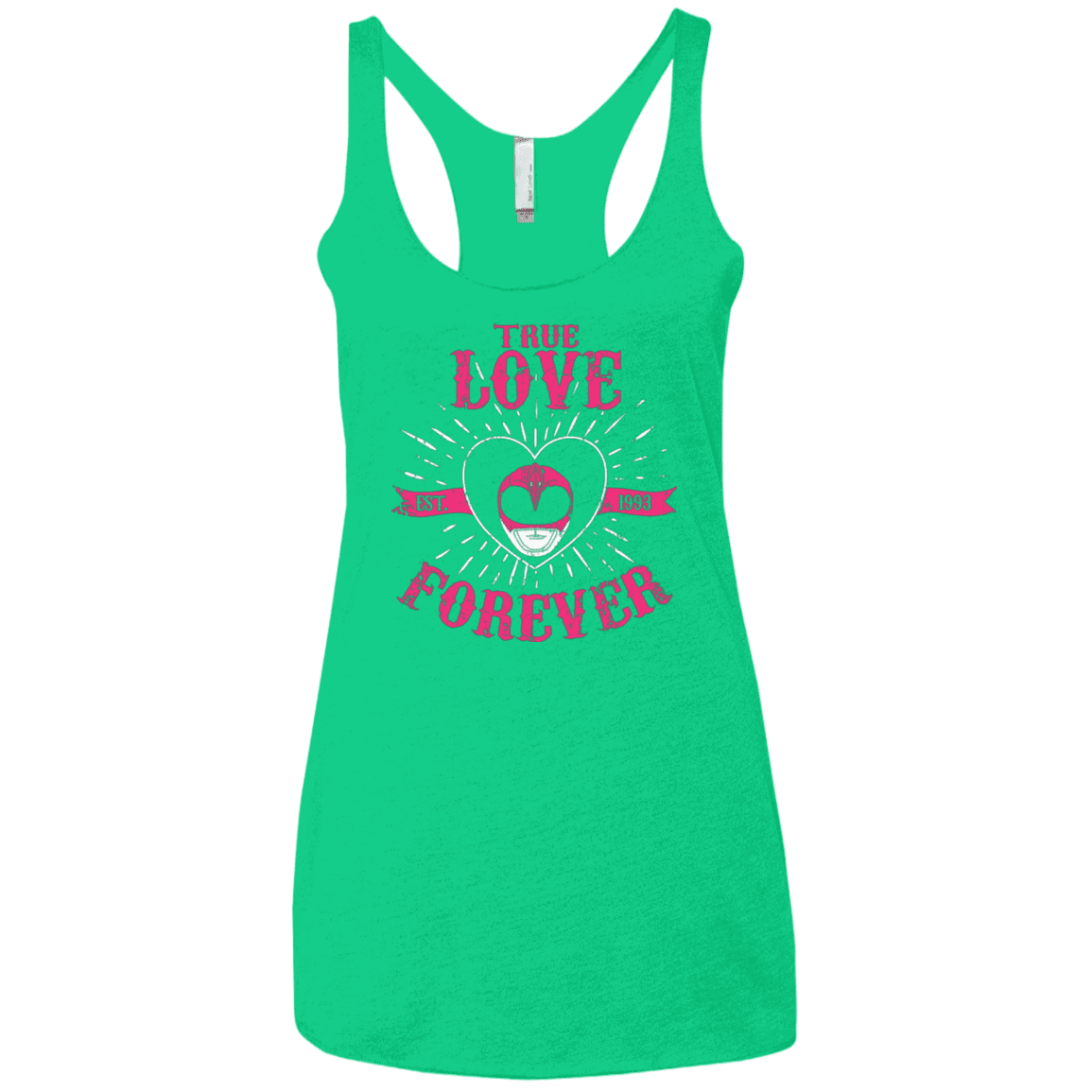 T-Shirts Envy / X-Small True Love Forever Pink Women's Triblend Racerback Tank