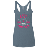 T-Shirts Indigo / X-Small True Love Forever Pink Women's Triblend Racerback Tank