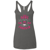 T-Shirts Premium Heather / X-Small True Love Forever Pink Women's Triblend Racerback Tank
