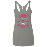T-Shirts Venetian Grey / X-Small True Love Forever Pink Women's Triblend Racerback Tank