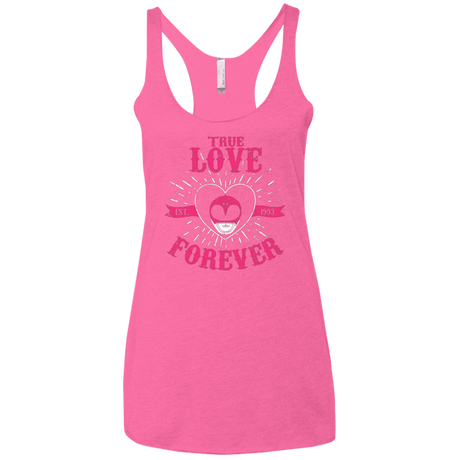 T-Shirts Vintage Pink / X-Small True Love Forever Pink Women's Triblend Racerback Tank