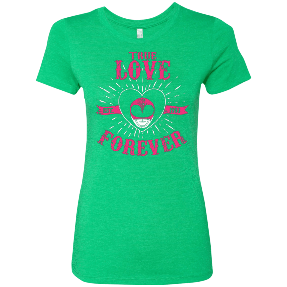 T-Shirts Envy / Small True Love Forever Pink Women's Triblend T-Shirt