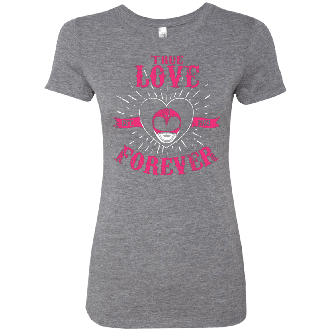 T-Shirts Premium Heather / Small True Love Forever Pink Women's Triblend T-Shirt
